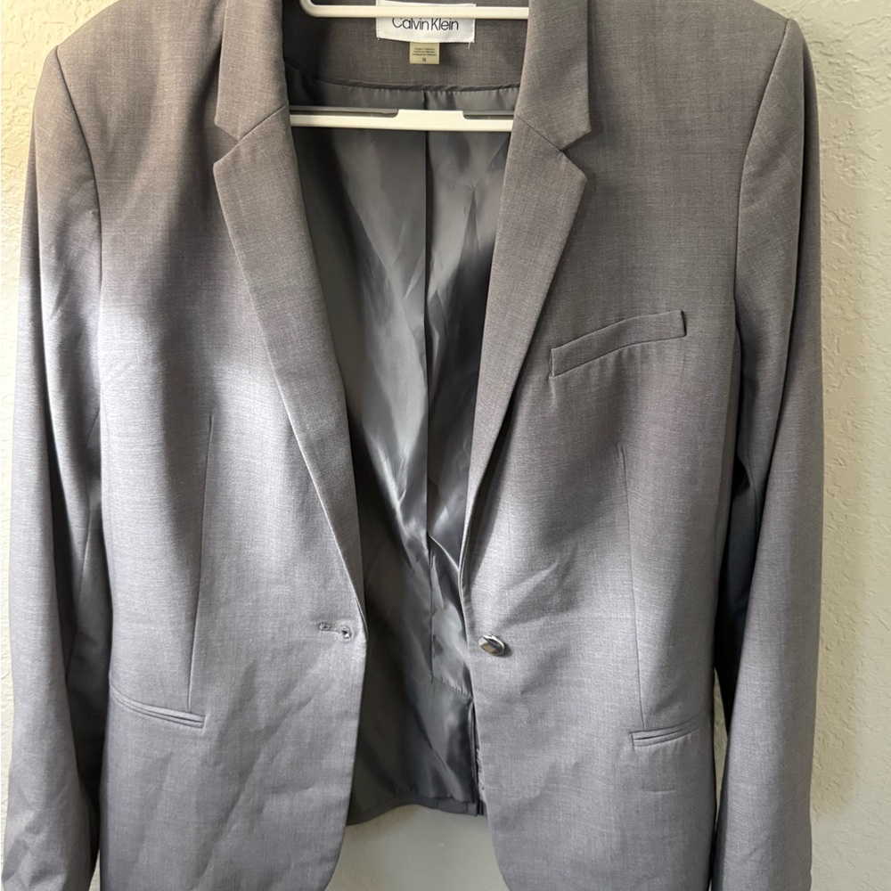 Calvin Klein Gray Women's Blazer